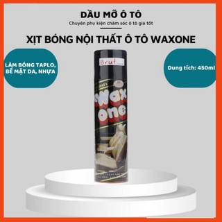 Chai xịt đánh bóng da cao cấp và làm sạch nội thất ô tô wax one 450ml made in thai lan- dầu mỡ ôtô