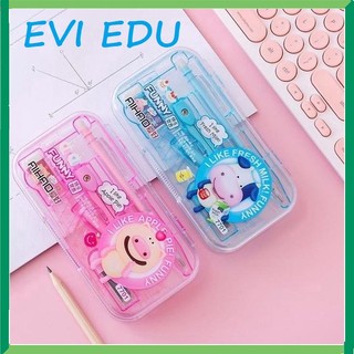 Compass Aihao 7701 / Compa chì kim hình ảnh cute ngộ nghĩnh / Bộ compa 8 sản phẩm