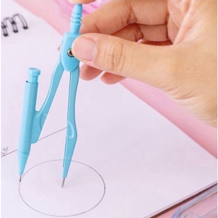 Compass Aihao 7701 / Compa chì kim hình ảnh cute ngộ nghĩnh / Bộ compa 8 sản phẩm