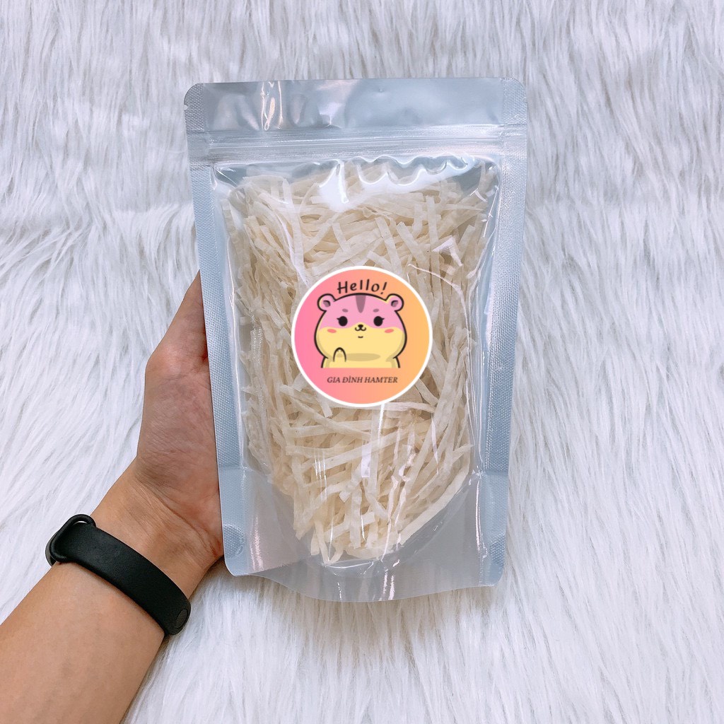 Snack cá tuyết sợi cho hamster - gia đình hamter