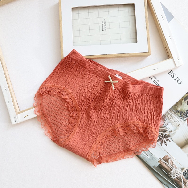 Quần lót nữ cao cấp cotton nhún dễ thương mềm mịn co giãn thoáng mát dịu da PINKAHA (Freesize 40 - 65kg)