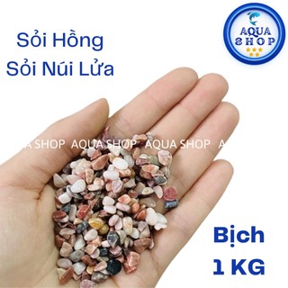 Sỏi núi lửa 1kg - trải nền trang trí bể cá, bể thủy sinh và hỗ trợ lọc nước sạch bể