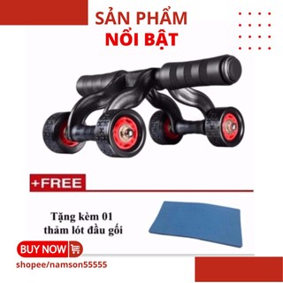 con lăn tập bụng 4 bánh - full box (hàng loại 1)