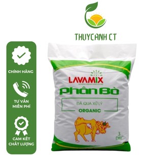 Phân bò đã qua xử lý, phân hữu cơ Lavamix 3dm3