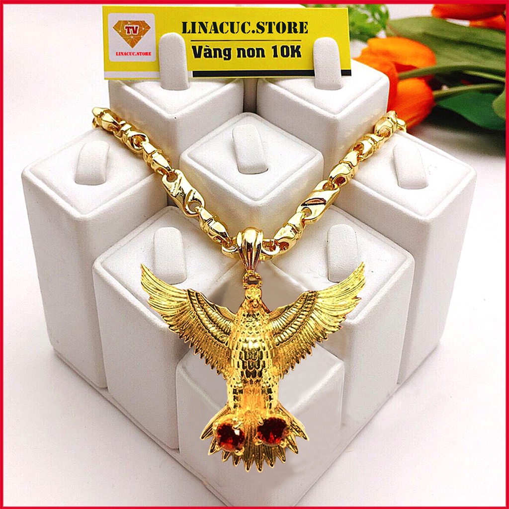 Dây chuyền nam trang sức vòng cổ dây C1 1 màu kèm mặt đại bàng