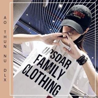 Áo Thun Nữ Màu Trắng Unisex In Chữ UPSOAR FAMILY CLOTHING Rẻ Bền Đẹp Local Brand DLX Áo Phông Nữ Đẹp