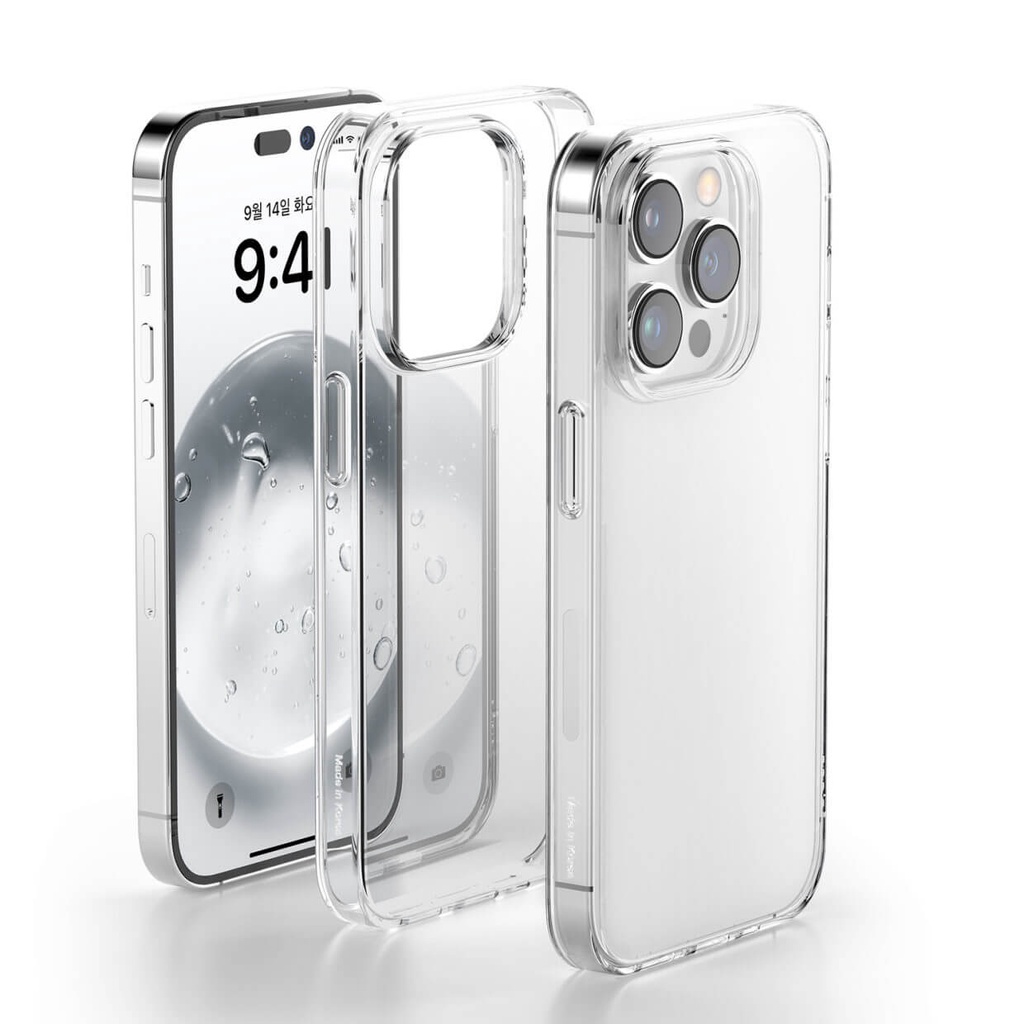 Ốp lưng chính hãng Elago Clear Case cho Iphone 12/Iphone 14 Series case trong suốt - silicone dẻo