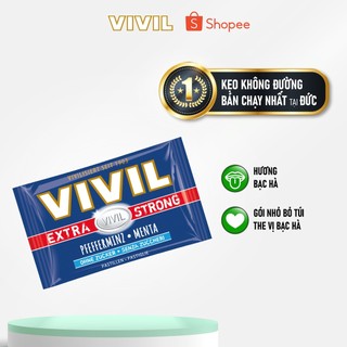 Kẹo Ngậm Không Đường Hương Bạc Hà - Vivil Extra Strong Peppermint Sugar Free