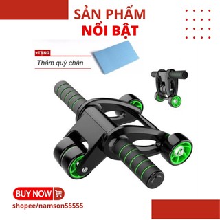 Con lăn tập bụng thế hệ mới 4 bánh gấp gọn