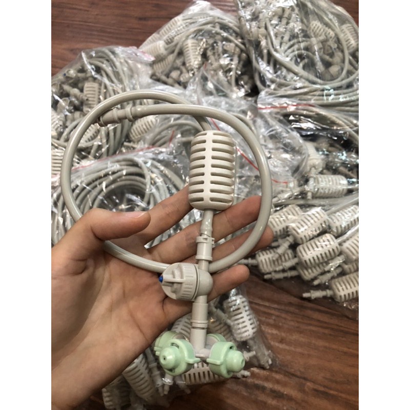 Béc phun sương 4 hướng Coolnet nhiều tùy chọn kết nối, béc phun sương tưới lan, tưới rau, cây cảnh , làm mát