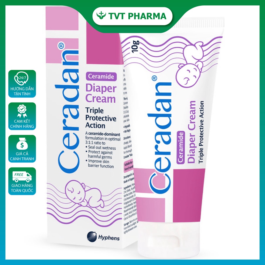 Kem Ceradan Ceramide Diaper Cream Làm Dịu Da, Chống Hăm Tã Tốt Cho Sức Khỏe