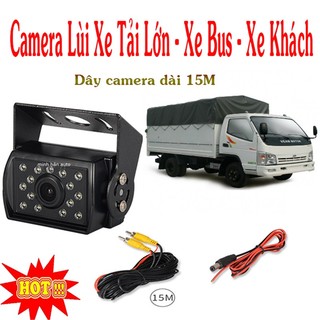 Camera lùi cho xe tải, camera lùi xe tải 12v/24v chống chịu mọi thời tiết, camera lùi cảm biến hồng ngoại cho xe ô tô