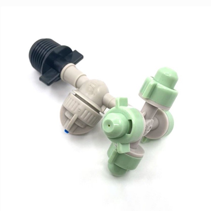 Béc phun sương 4 hướng Coolnet nhiều tùy chọn kết nối, béc phun sương tưới lan, tưới rau, cây cảnh , làm mát