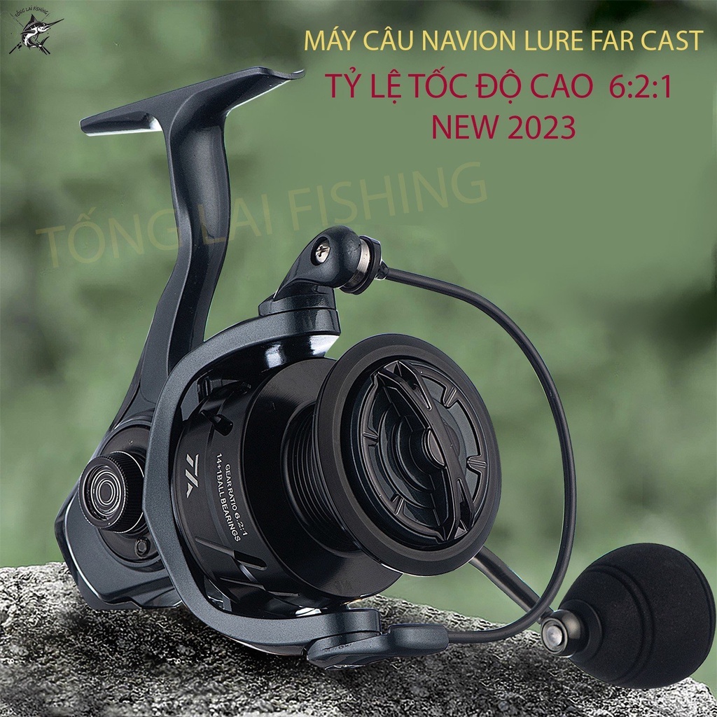 Máy câu lure biển kim loại tốc độ cao 6.2:1 KAM mới 2023