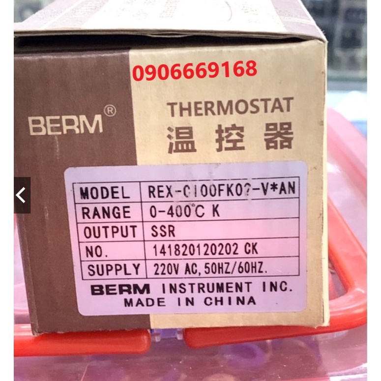 Đồng Hồ Nhiệt Độ REX-C100FK02 Hiệu BERM C100