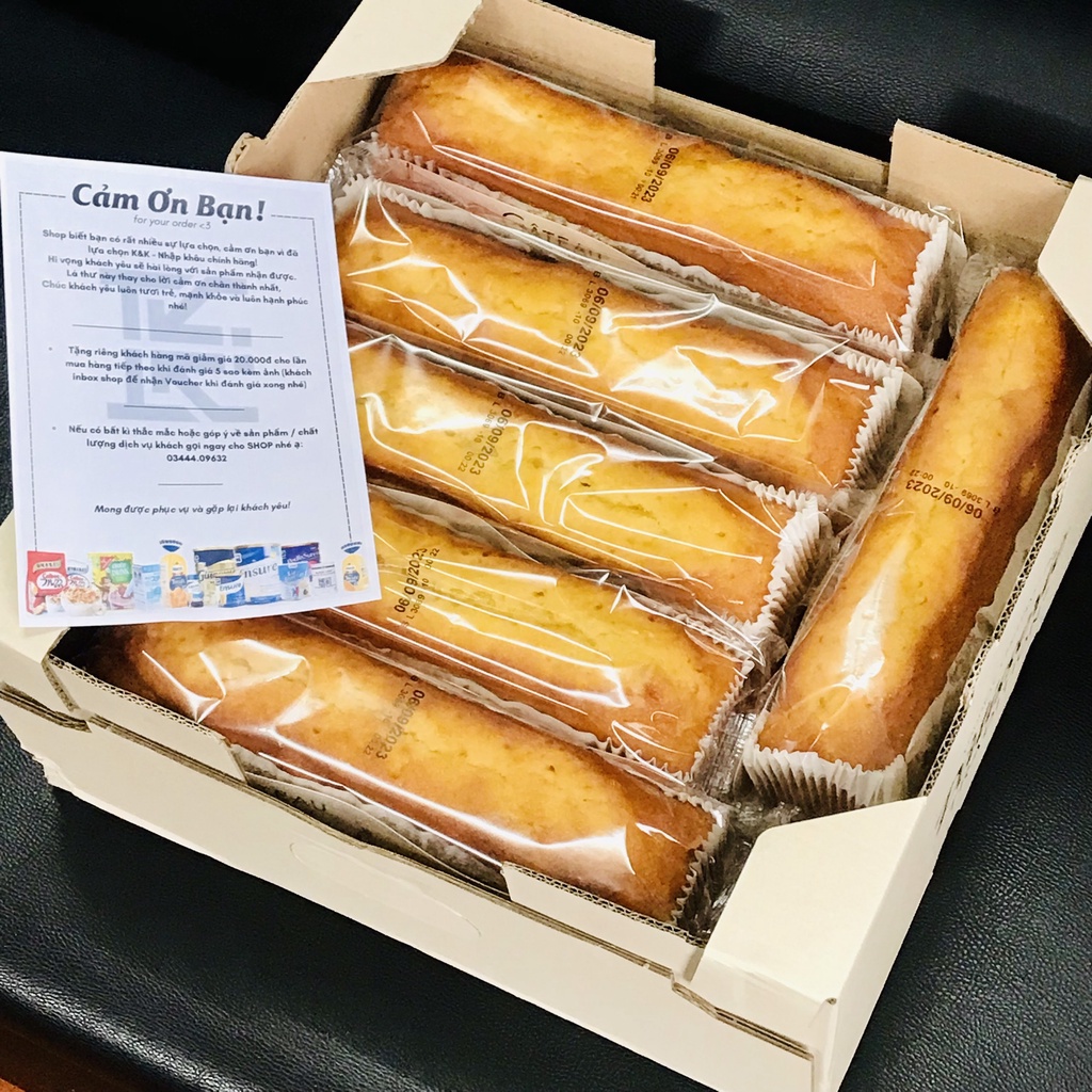 Bánh Bông Lan Bơ Pâtisserie Tradition Pháp 500g, Bánh Bà Đầm Pháp To 500g