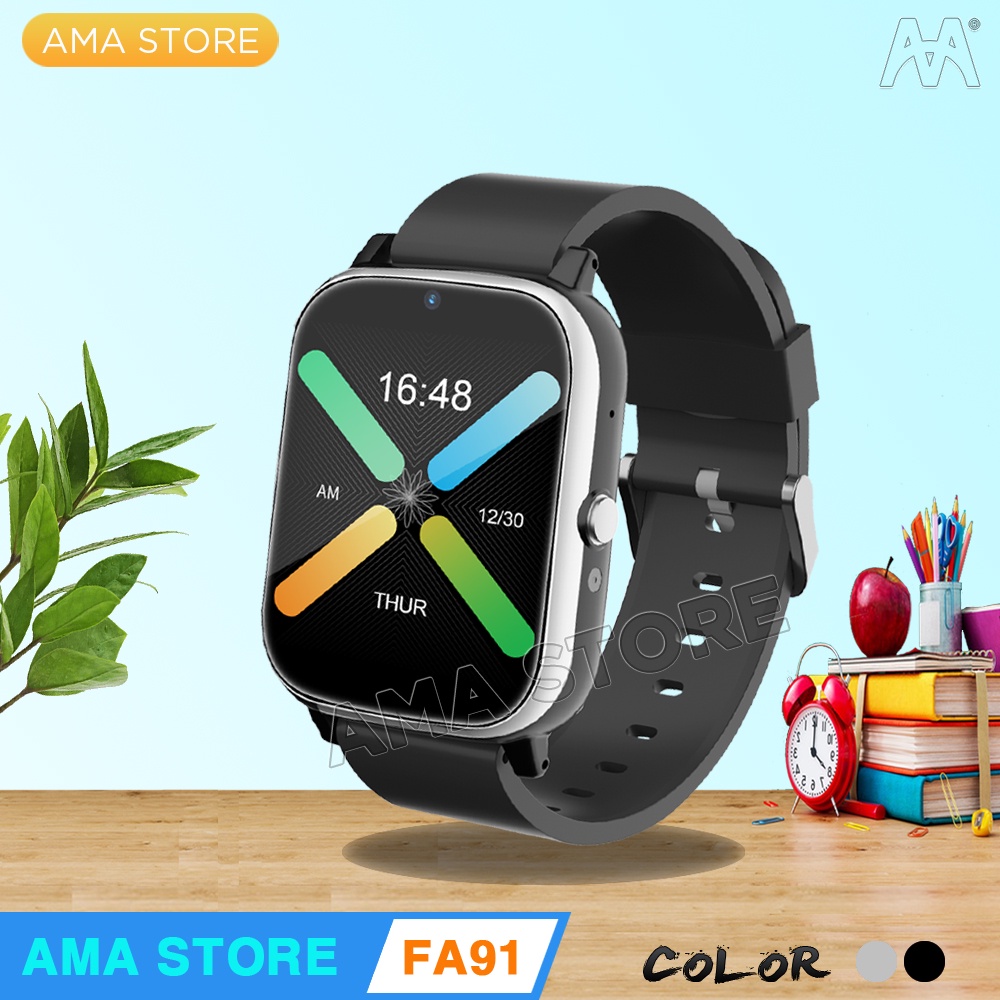 Đồng hồ Thông minh Gắn sim Định vị GPS, Wifi gọi Video call Model AMA Watch FA91 - Hàng nhập khẩu
