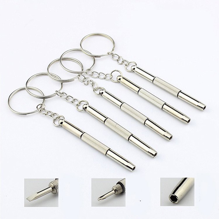 Móc vít chìa khóa sửa gọng kính Trang nâu