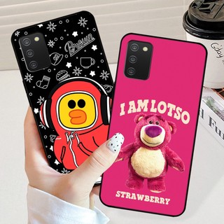 Ốp lưng Samsung A02s / Samsung A03s in hình gấu dâu losto,gấu brown, thỏ cony cute dễ thương