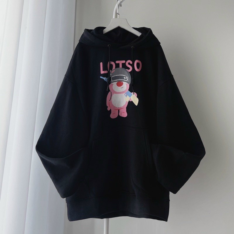 Áo Khoác Hoodie Gấu Lotsos Logo Vác Sung Bá Ngầu gkm fashion 68 Cute Độc Lạ Cho Nam Nữ Mới Nhất Phong Cách tp