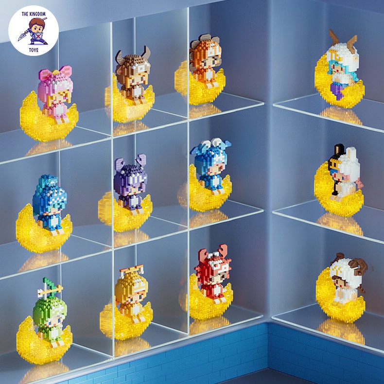 Đồ Chơi Lắp Ráp Mô hình 12 Cung Hoàng Đạo Phát Sáng Bảo Bình Sư Tử Bọ Cạp Cự Giải Nhân Mã Ma Kết Xử Nữ Song Tử