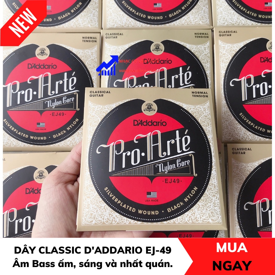 Dây Đàn Guitar D'addario EJ46 EJ49 EJ27N Dành Cho Dòng Đàn Guitar Classic