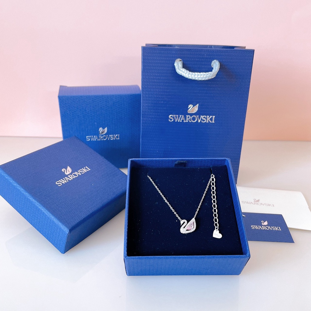 Hộp đựng Dây Chuyền Swarovski Đầy Đủ Hộp, Túi Xách, Phụ Kiện Đi Kèm - Chuẩn Hãng
