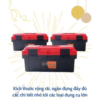 Thùng đồ nghề đỏ đa năng Liwin (14” – 350mm; 17” – 430mm; 19” – 450mm)