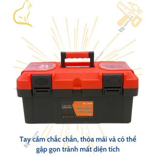 Thùng đồ nghề đỏ đa năng Liwin (14” – 350mm; 17” – 430mm; 19” – 450mm)