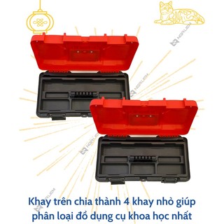 Thùng đồ nghề đỏ đa năng Liwin (14” – 350mm; 17” – 430mm; 19” – 450mm)