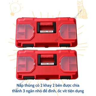 Thùng đồ nghề đỏ đa năng Liwin (14” – 350mm; 17” – 430mm; 19” – 450mm)
