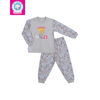 Bộ bông dài cổ tròn BA0984 HELLO B&B (Hình in ngẫu nhiên)- HELLO BB