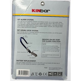 Ổ KHÓA BÁO ĐỘNG KINBAR K600B (Hàng bảo hành chính hãng)