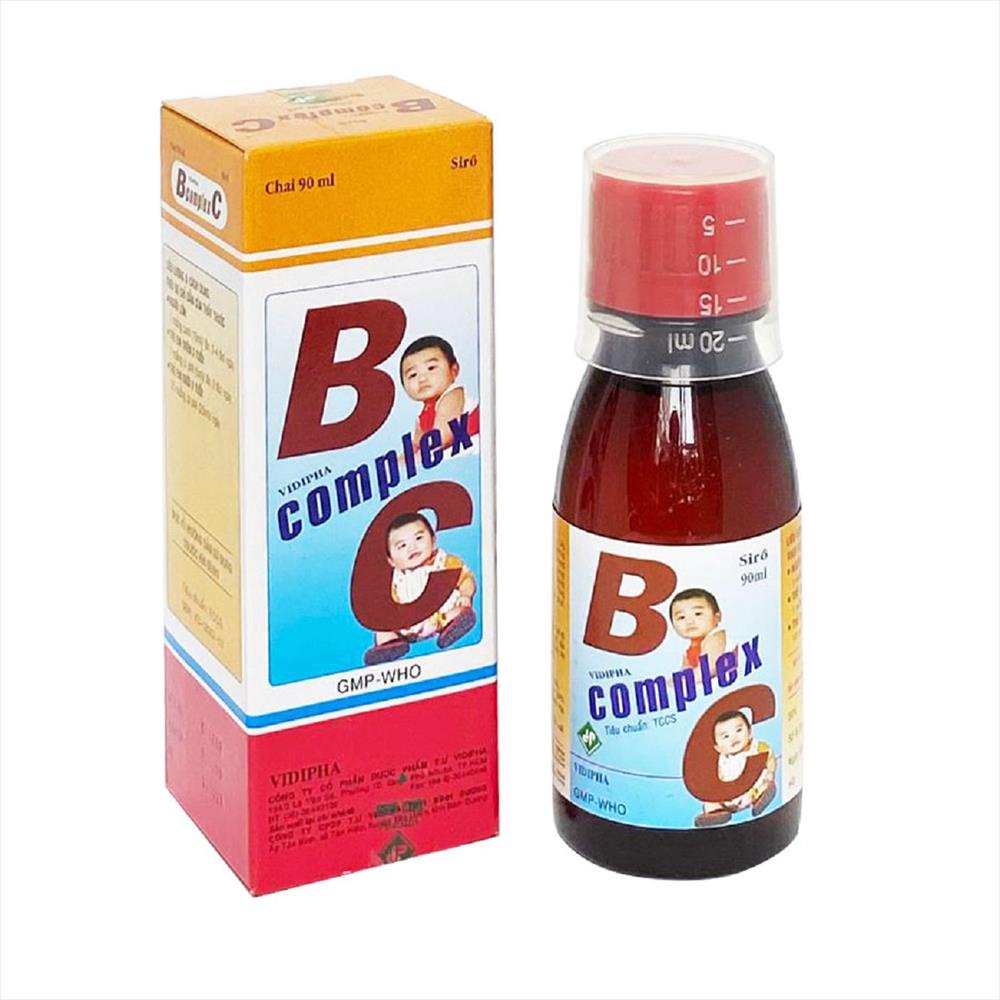 Siro B Complex C Vidipha bổ sung vitamin, tăng cường hấp thu dinh dưỡng (90ml)