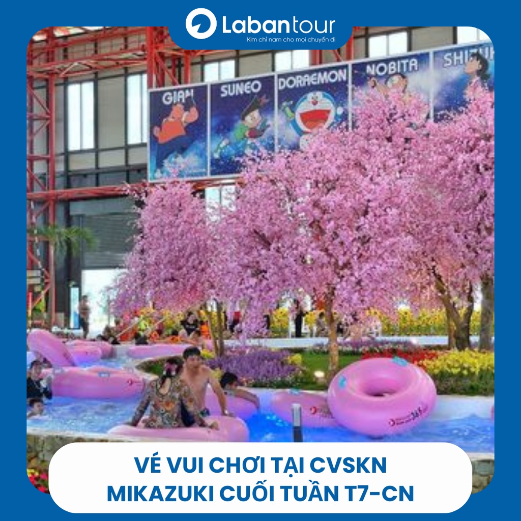 Vé Mikazuki cuối tuần T7-CN (Bao gồm vé công viên nước + Osen + Ninja Kid's)