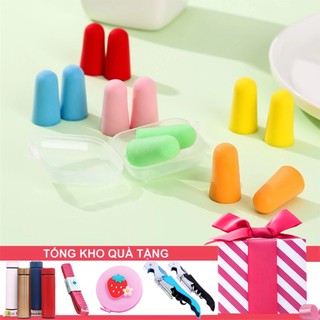 Đôi Nút Bịt Tai Hộp Nhựa Ngủ Trưa Chống Ồn, Chống Nước, Cách Âm Văn Phòng