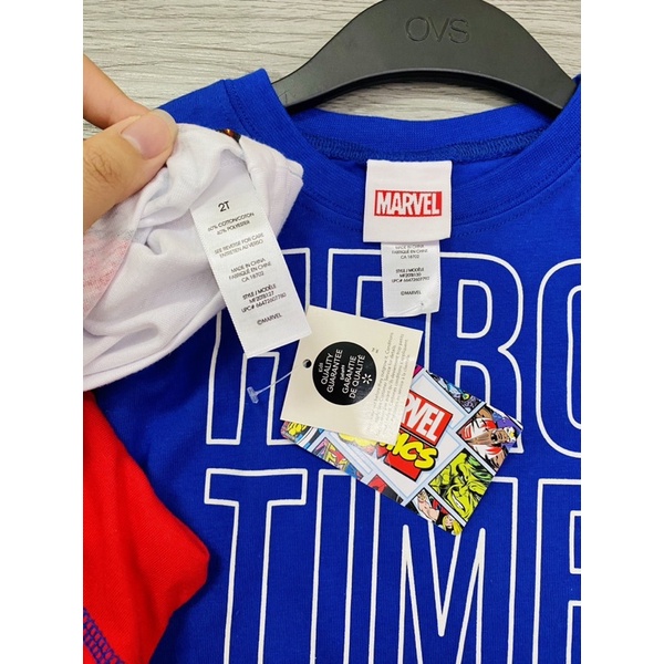 Áo siêu nhân Ma.r.v.e.l dư xịn size nhí 2-5T