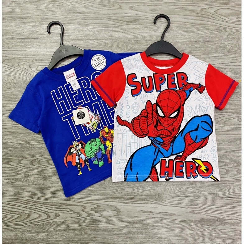Áo siêu nhân Ma.r.v.e.l dư xịn size nhí 2-5T