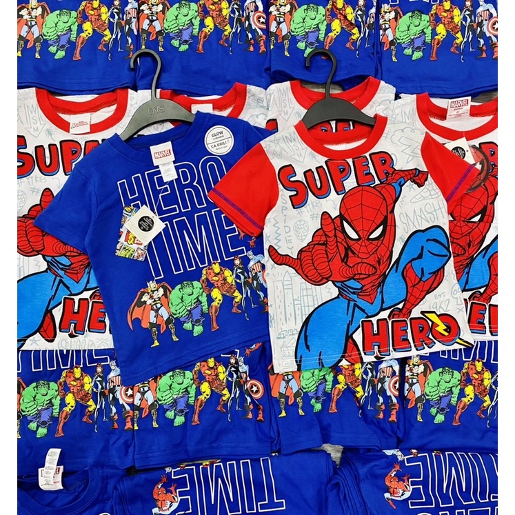 Áo siêu nhân Ma.r.v.e.l dư xịn size nhí 2-5T