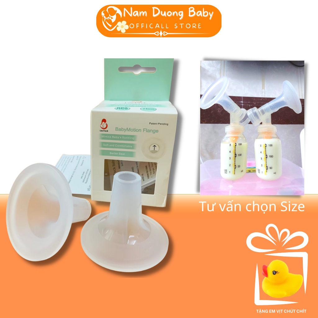 Phễu hút sữa Lacteck Baby Motion silicon chính hãng namduongbaby
