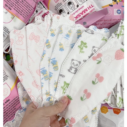 Khẩu trang KF94 trẻ em cho bé từ 6 đên 12 tuôi  combo 100 cái
