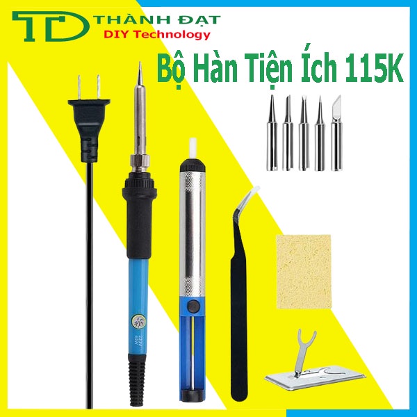 Combo Hàn Điện Tử Máy Hàn TQ936 + Hút Chì Hàn + Nhíp gắp linh kiện [Tặng mũi Hàn]