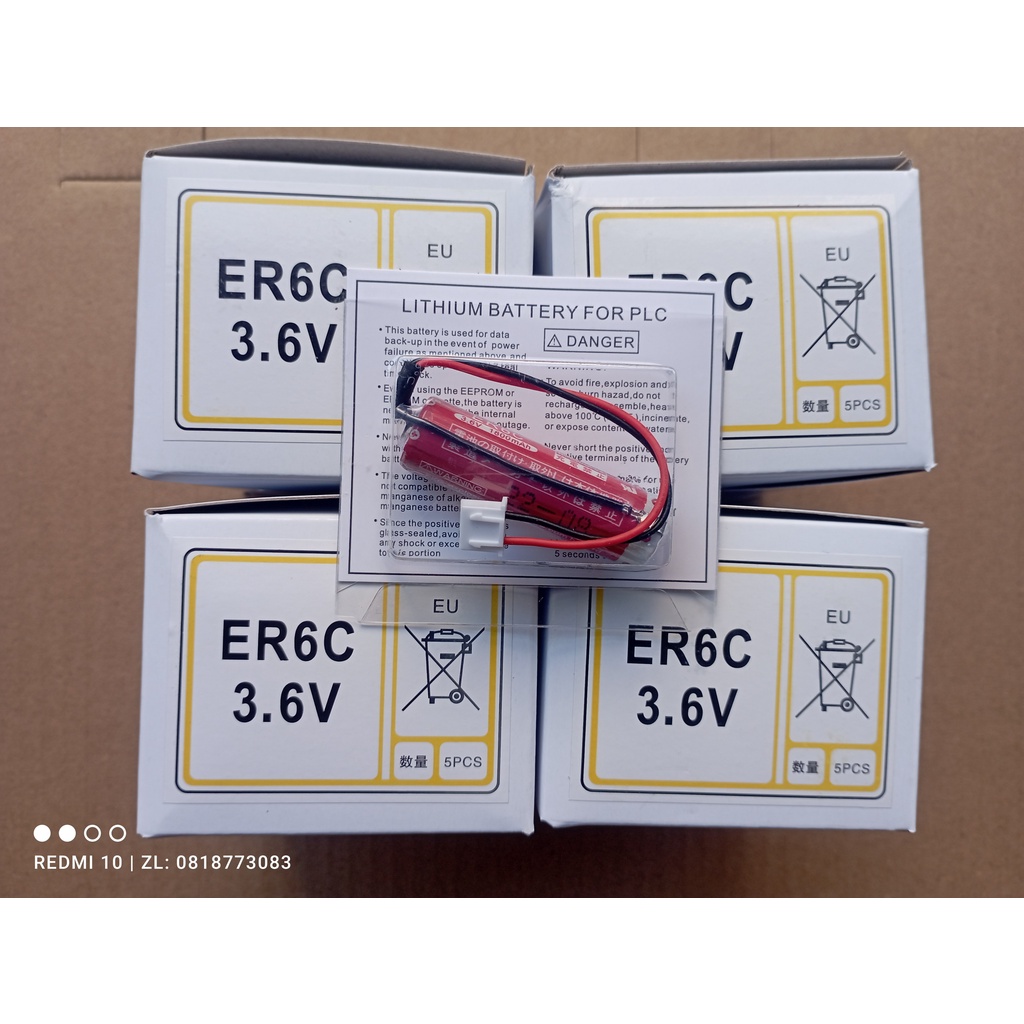 Pin ER6C 3,6V F2-40BL 1800mAh và 2000mAh cho PLC Mitsubishi FX2N