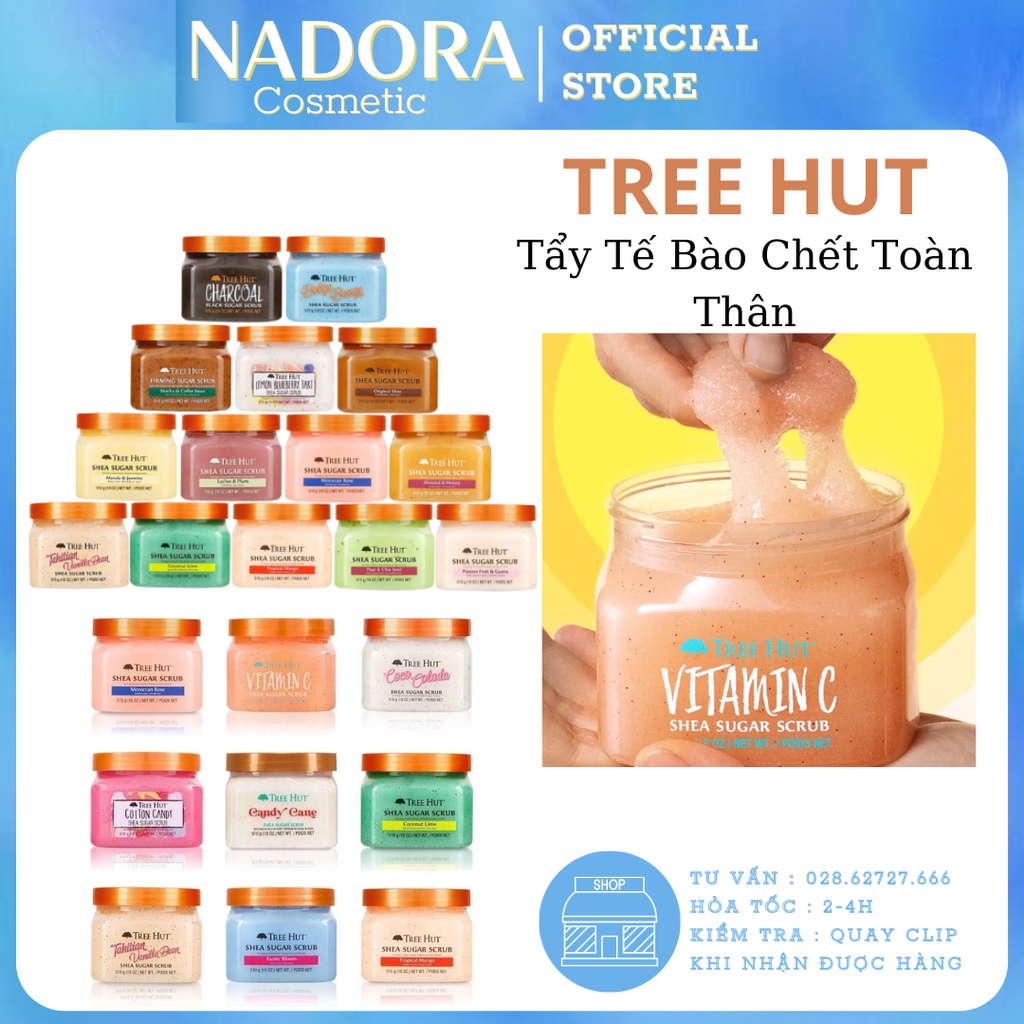 Tẩy Da Chết Toàn Thân Tree Hut Shea Sugar Scrub