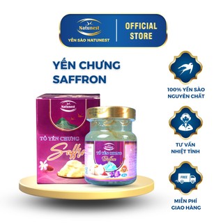 Yến chưng saffron - yến sào natunest - yến sào khánh hòa chưng sẵn - 30% yến tươi nguyên chất/hũ 70ml