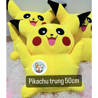 (Ảnh thật) Thú Nhồi Bông Pikachu 50cm, Gấu Bông Pikachu Siêu Cute Mềm Mại Giá Siêu Rẻ