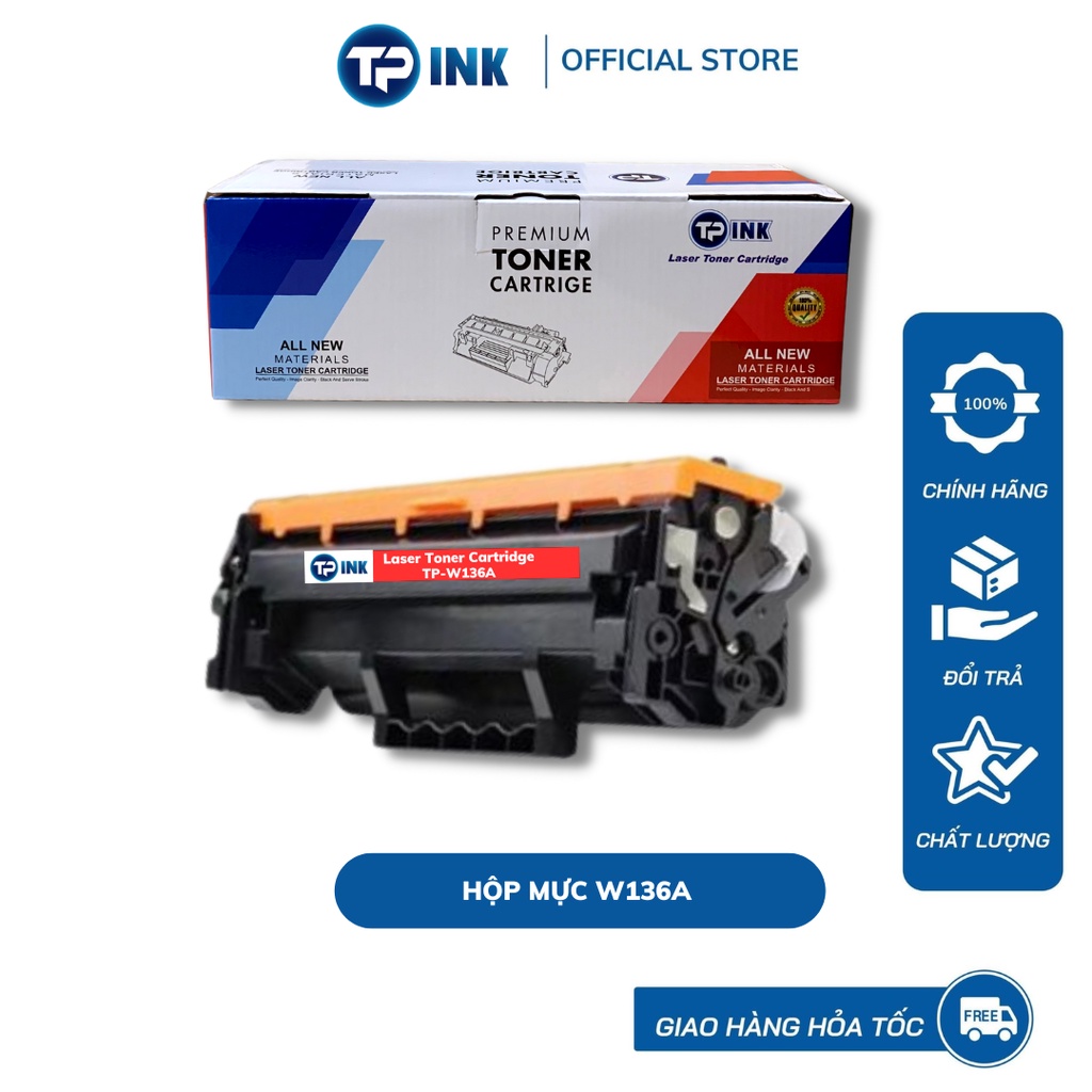 Hộp Mực HP 136A  Thương hiệu TP-ink  dùng cho máy LaserJet Toner Cartridge HP M211d/ M211dw/ M236dw/M236sdw