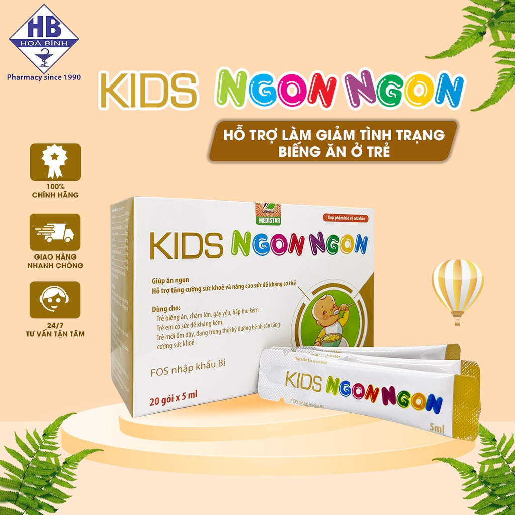 KIDS NGON NGON (Hộp 20 gói x 5ml)