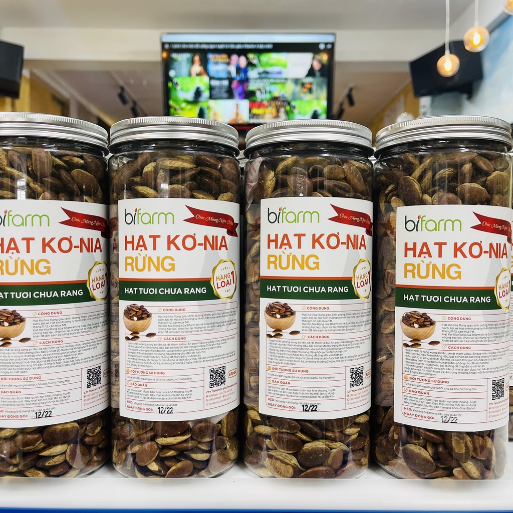 Hạt Kơ Nia rừng loại 1 BIMALL bùi thơm béo ngậy giàu dinh dưỡng hũ 650gr