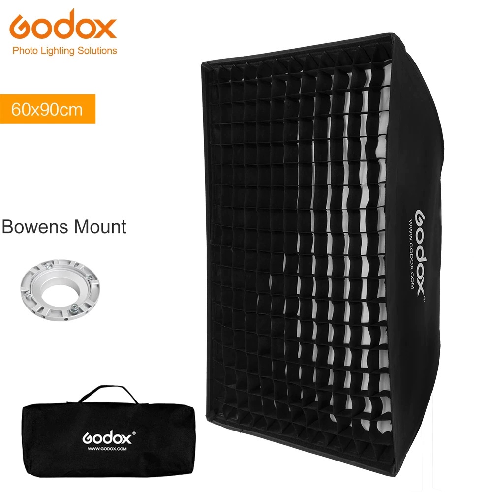 Softbox Godox 60 x 90cm kèm tổ ong - Softbox tổ ong 60x90 Godox
